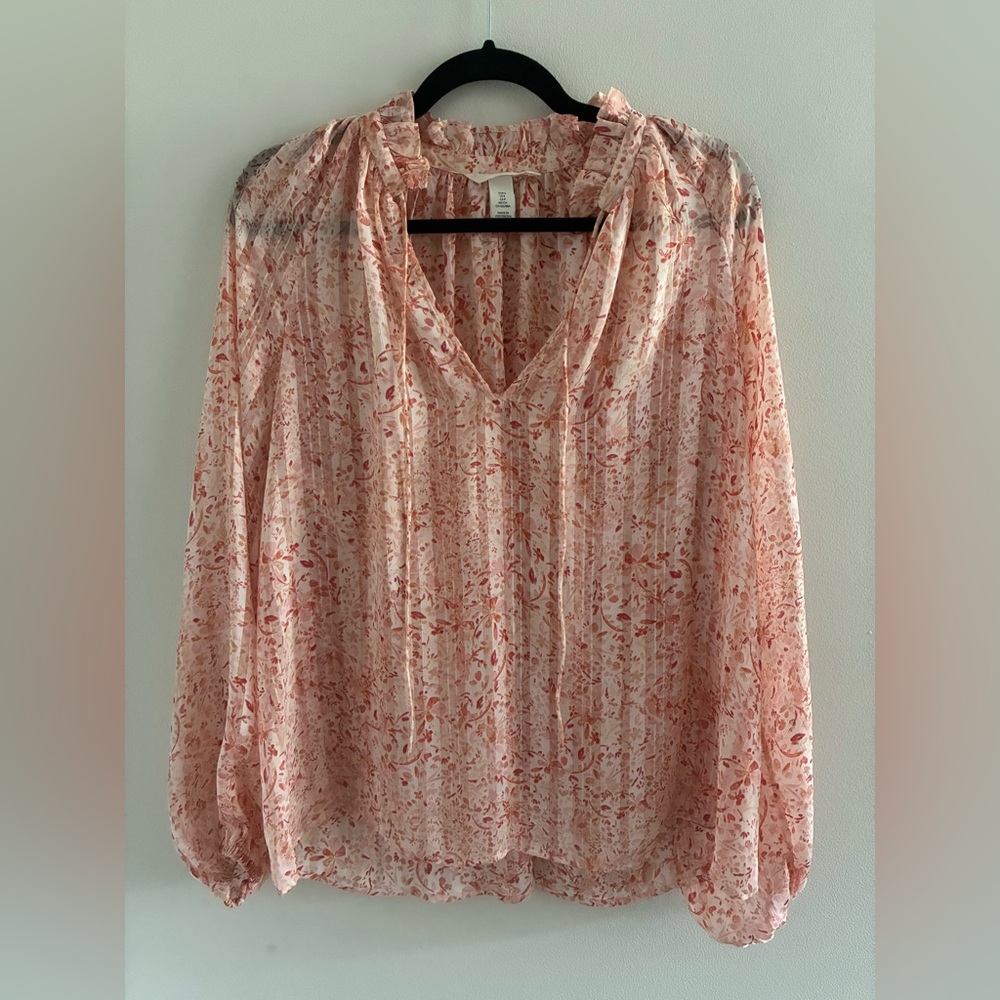 H&M Pink Sheer Top